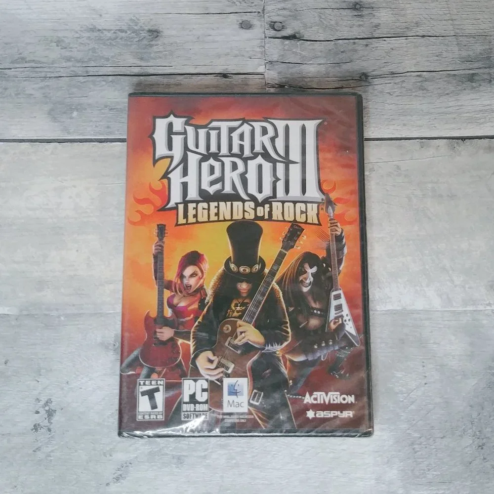 SOLD ✨️Guitar Hero 3 III Legends of Rock PC Computer Windows/Mac Game New Sealed - Picture 1 of 4